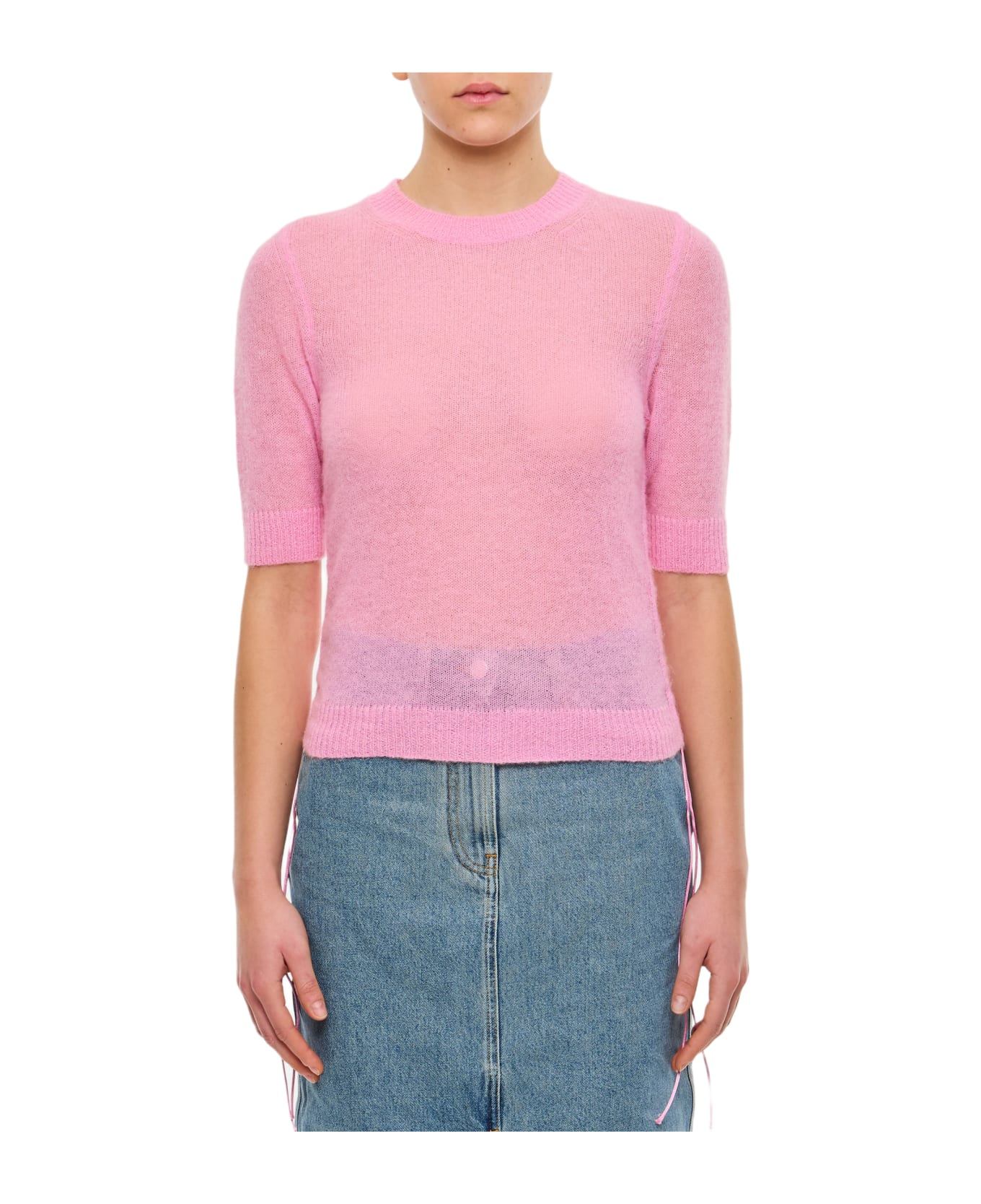 Cecilie Bahnsen Videl Venus Soft Knit Top - Pink