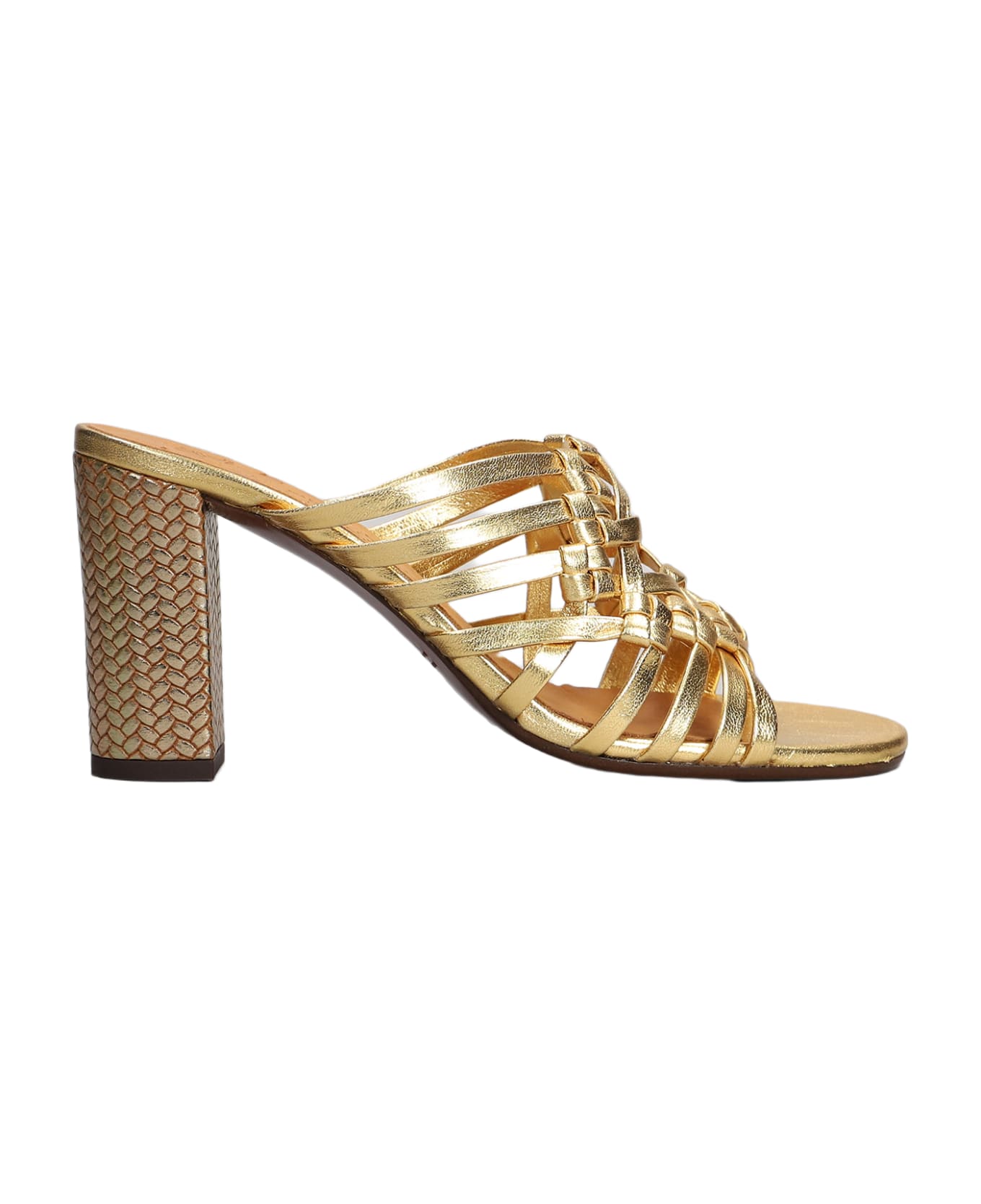 Chie Mihara Beijing Slipper-mule In Gold Leather - gold