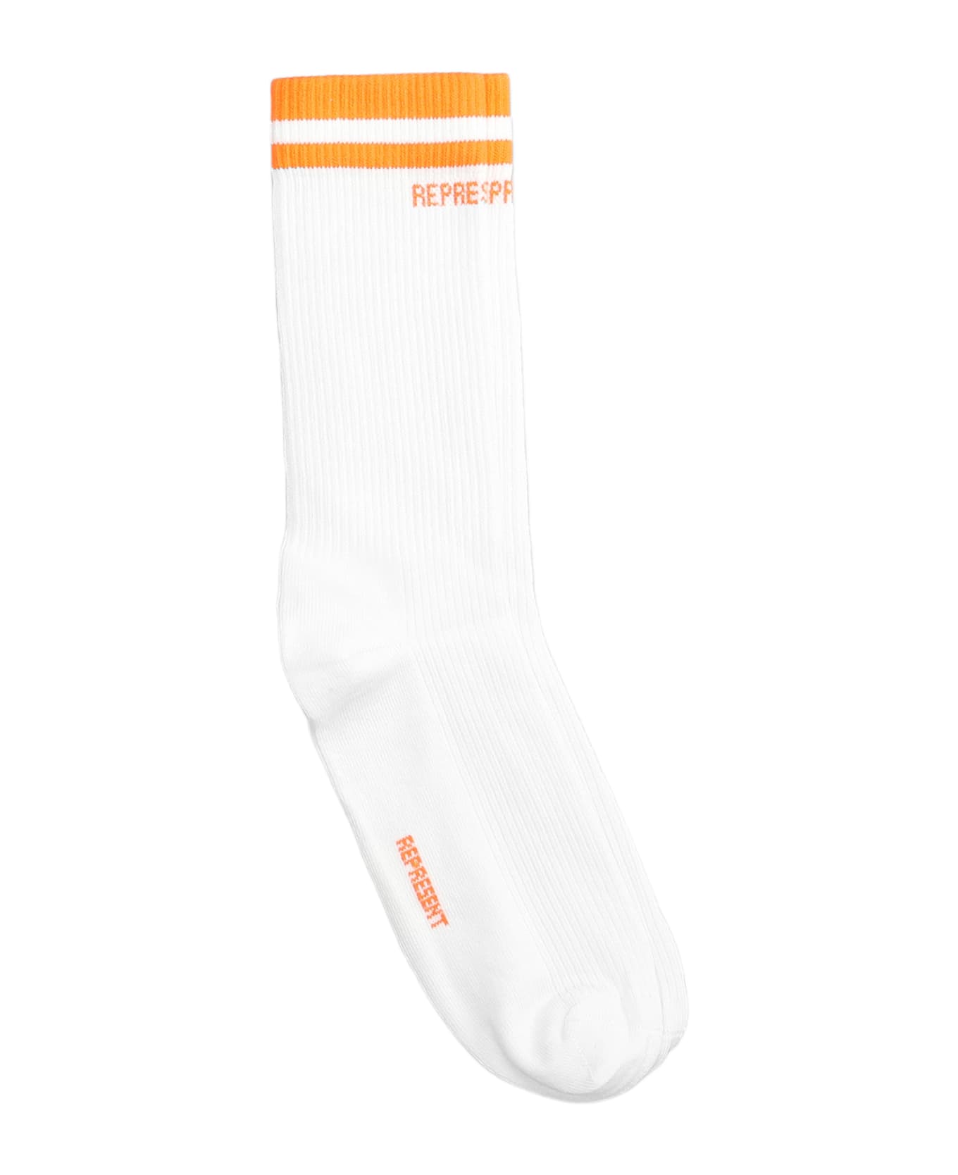REPRESENT Socks In White Cotton - white 靴下