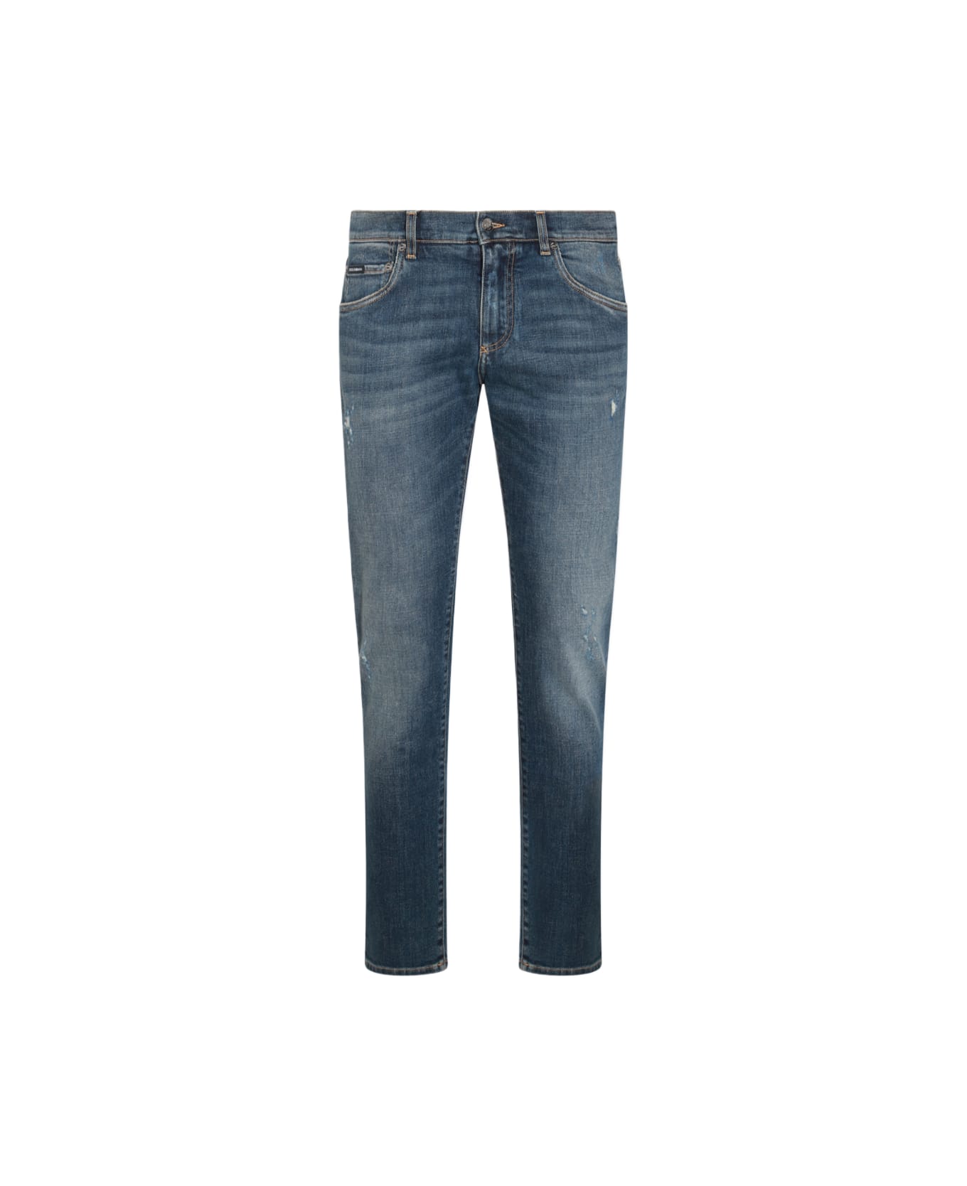 Dolce 
Gabbana Blue Cotton Denim Jeans - BLUE