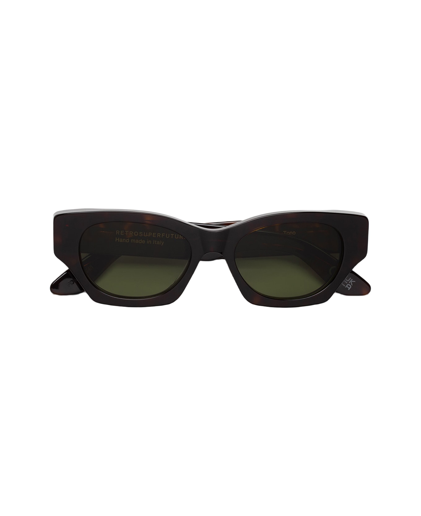 RETROSUPERFUTURE Tono 3627 Havana Green Sunglasses - Marrone
