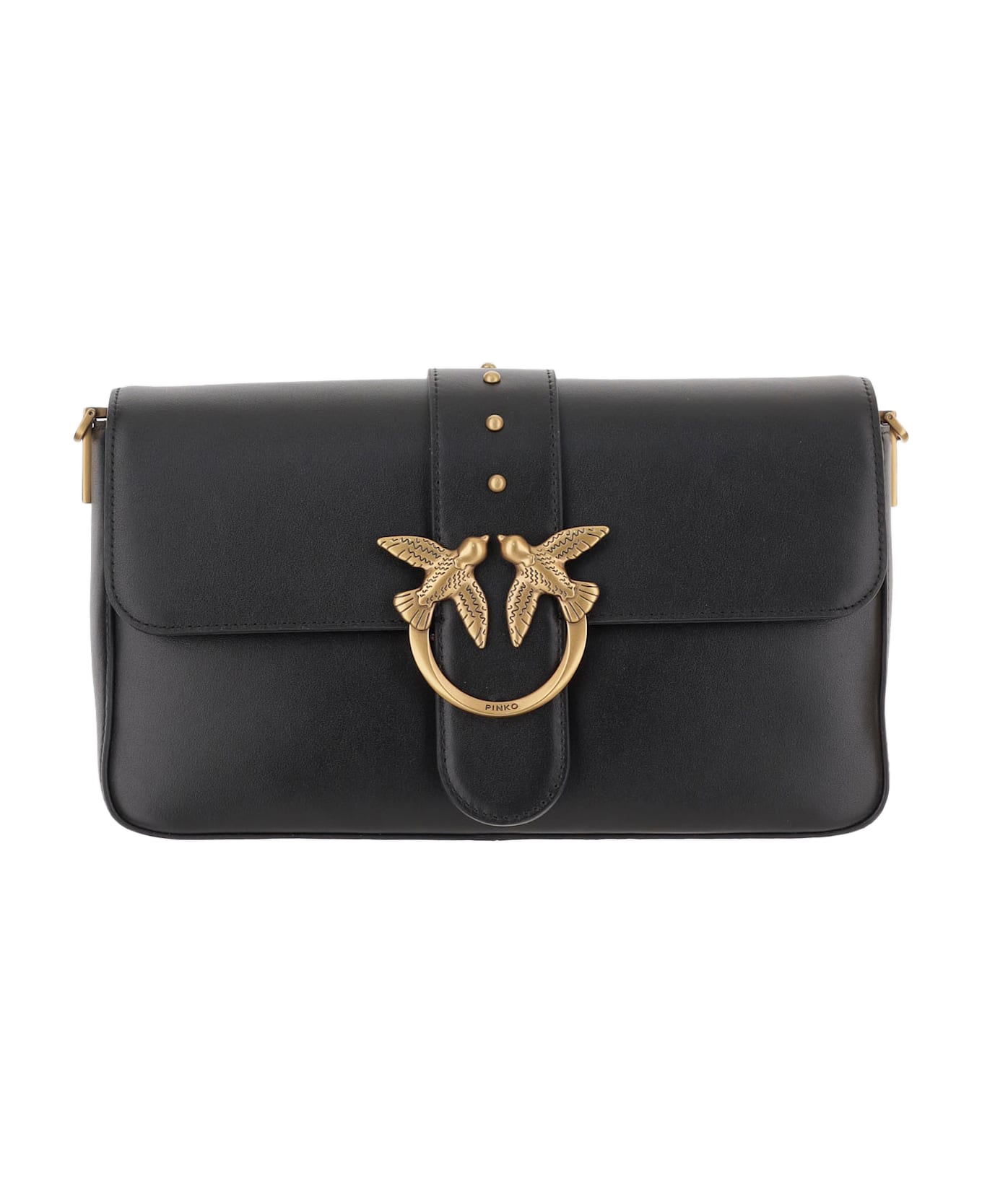 Pinko Classic Love Bag Slouchy Shoulder Bag - Black