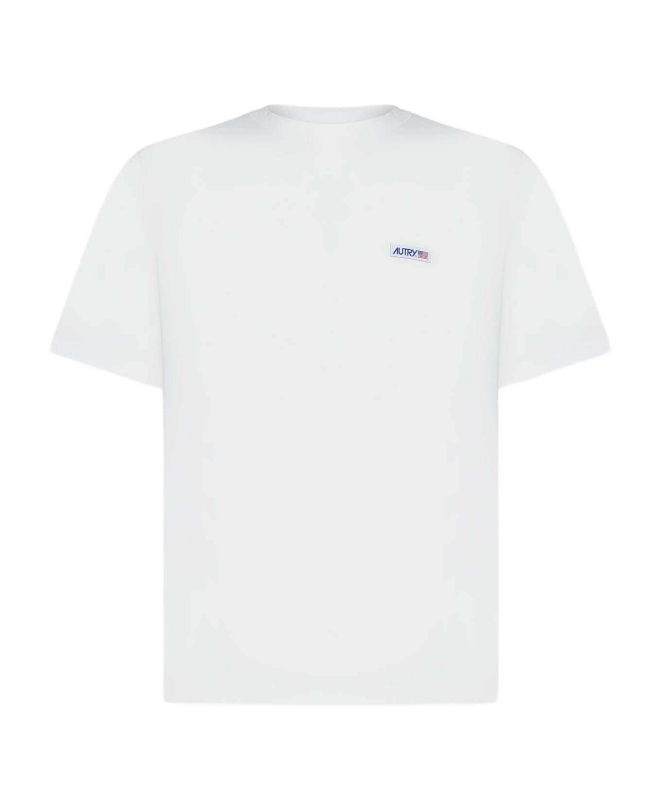 Autry Logo Cotton T-shirt - bianco