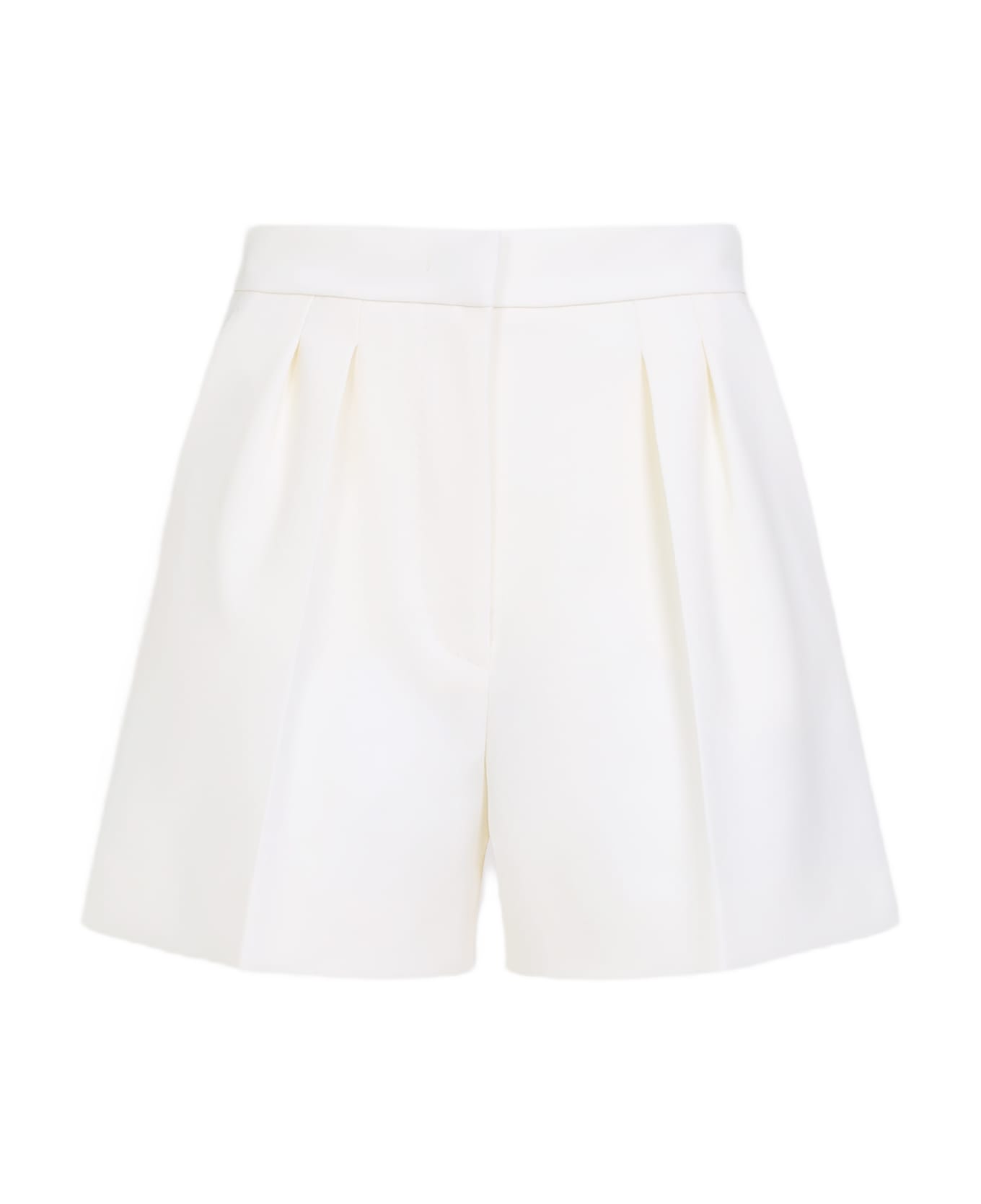 Max Mara Zic Wool Bermuda - Bianco