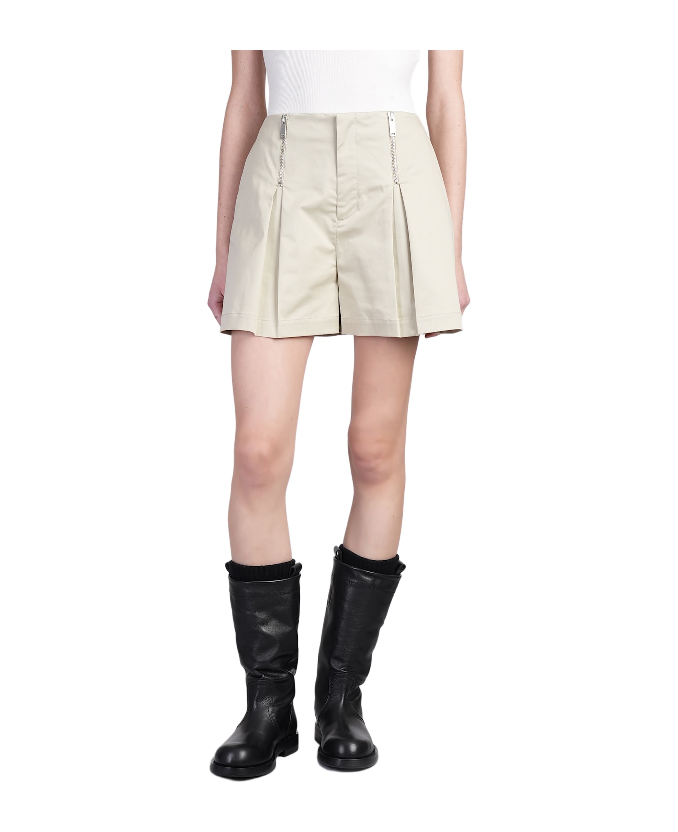 HALFBOY Shorts In Beige Cotton - beige