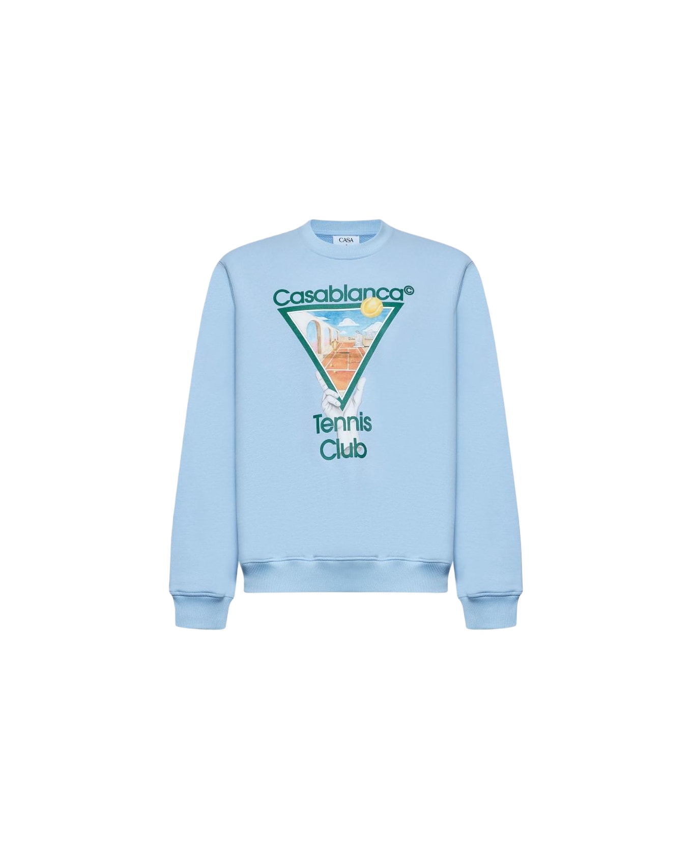 Casablanca Light Blue Metaphysical Tennis Icon Sweatshirt - Multicolore