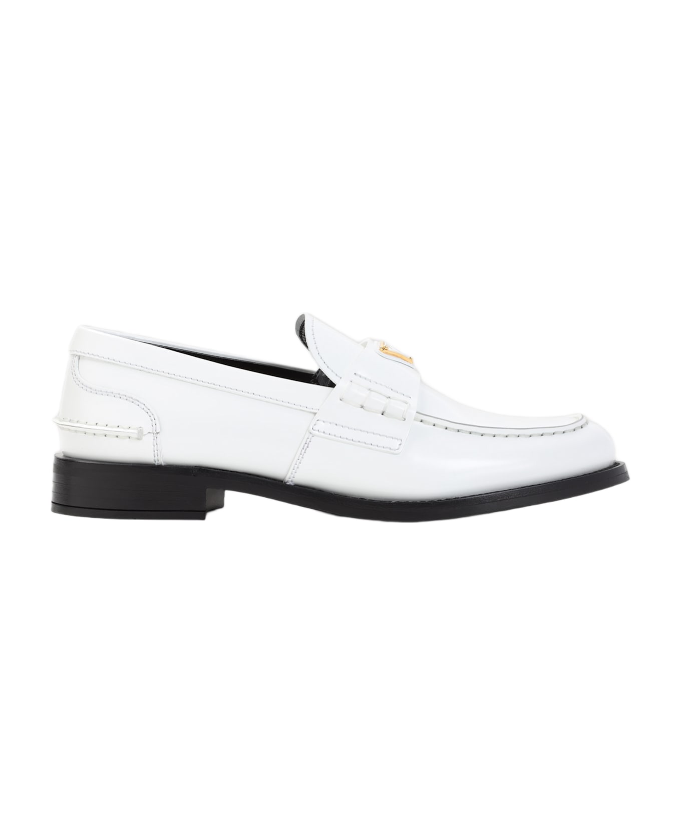 Prada Calf Leather Loafers - Bianco