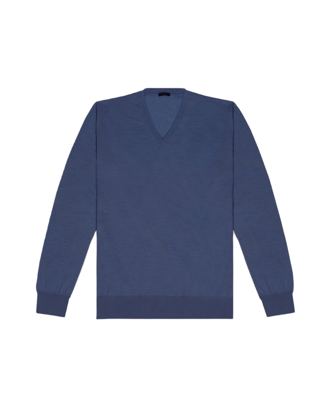Larusmiani V-neck Sweater Pullman Sweater - Blue