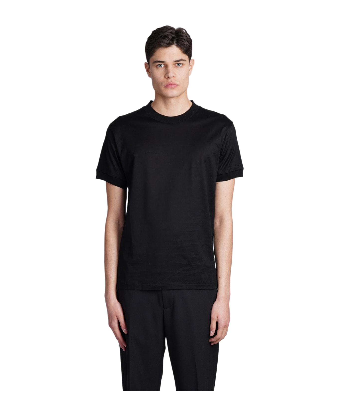 Tagliatore 0205 Keys T-shirt In Black Cotton - black シャツ