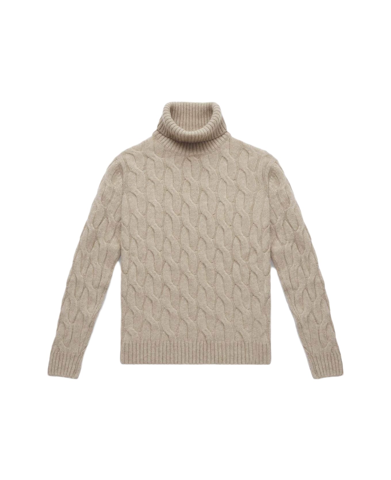Larusmiani Turtleneck Sweater 'col Du Pillon' Sweater - Beige