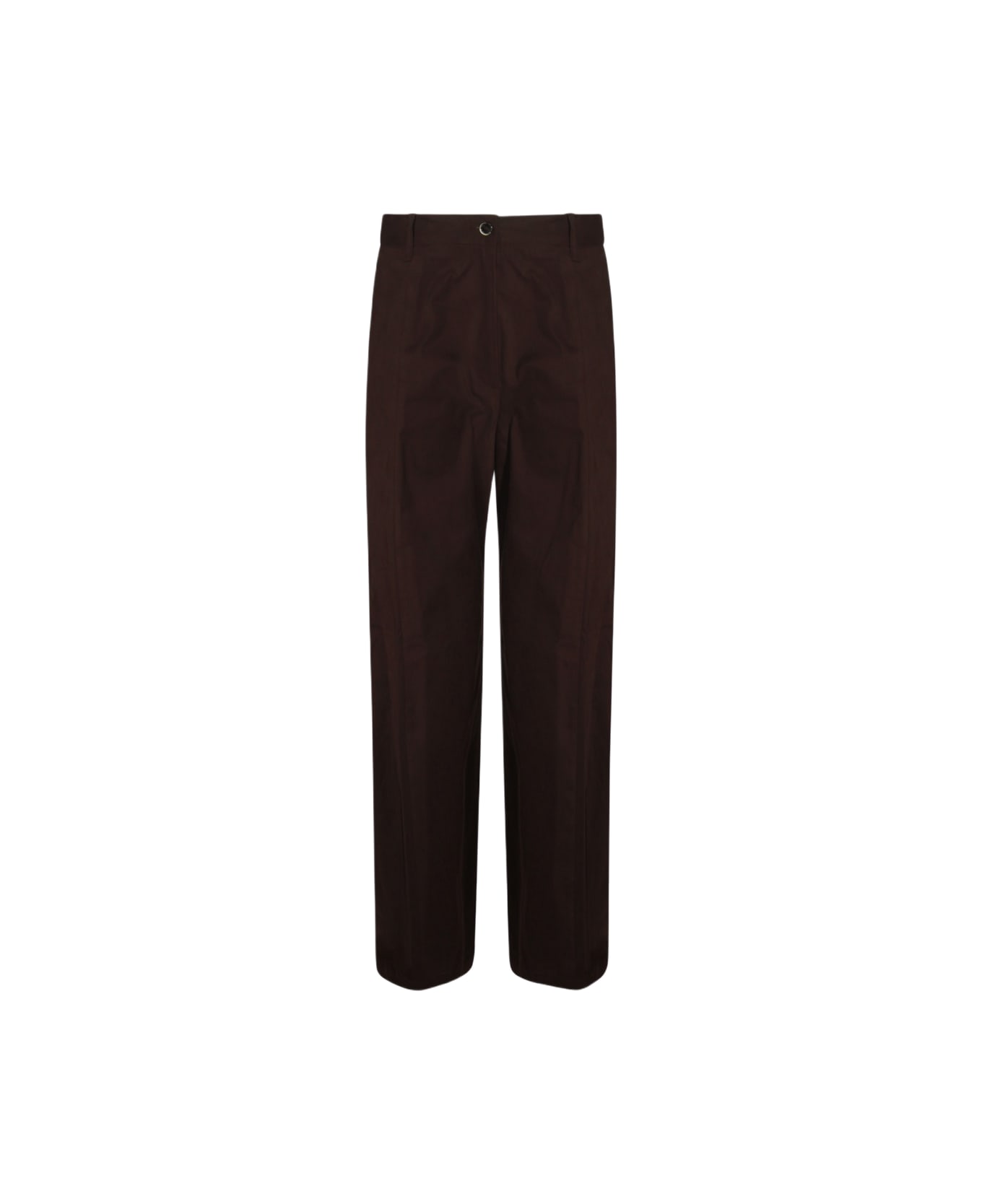 Nine in the Morning Brown Cotton Pants - Brown