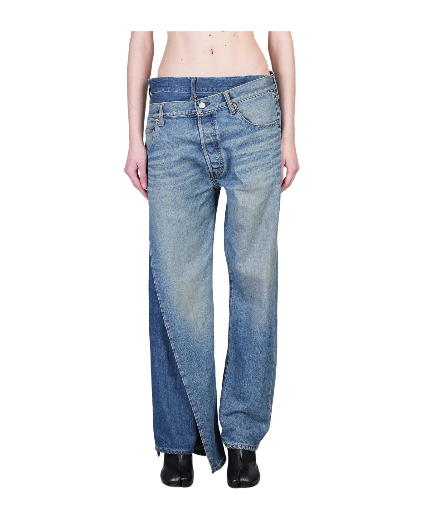 Junya Watanabe Jeans In Blue Cotton - blue