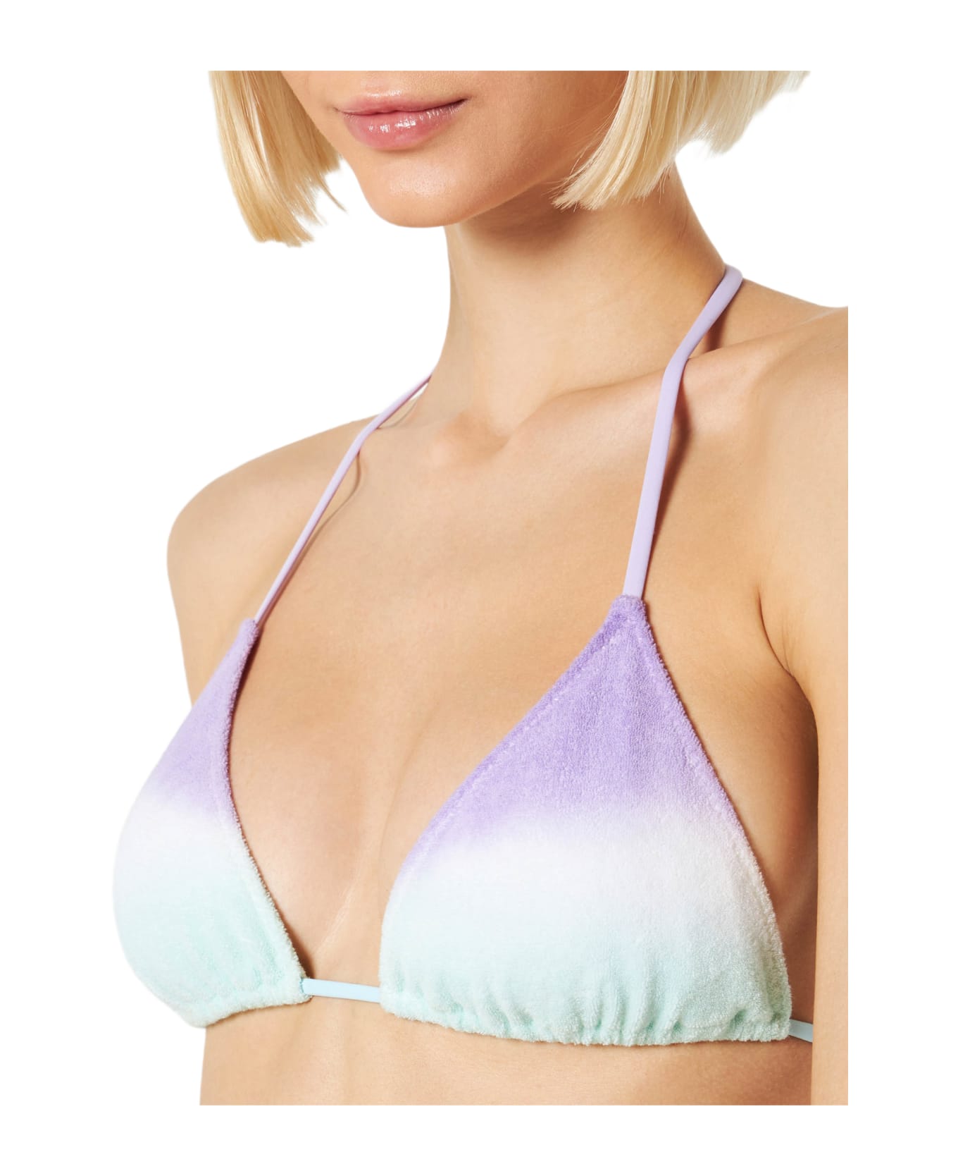 MC2 Saint Barth Woman Terry Triangle - PURPLE