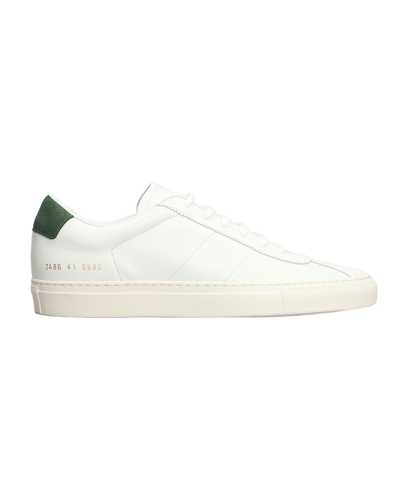 Common Projects Tennis Classic Sneakers In White Leather - white
