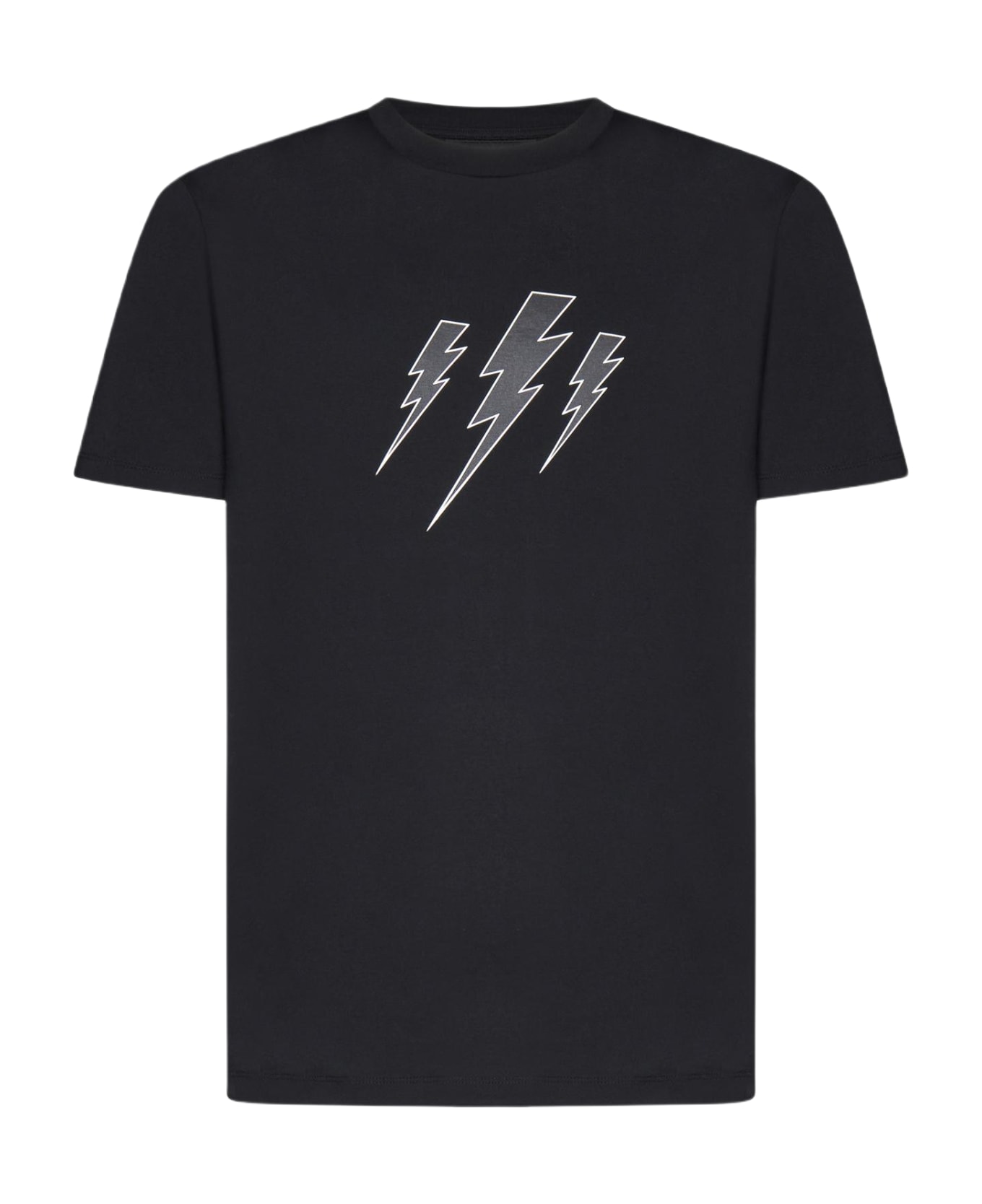 Neil Barrett Triple Bolt Cotton T-shirt - Nero