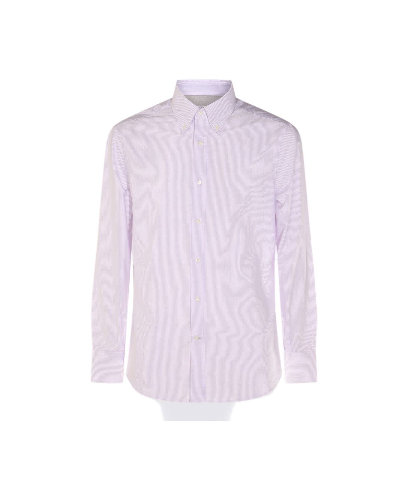 Brunello Cucinelli Violet Cotton Shirt - White