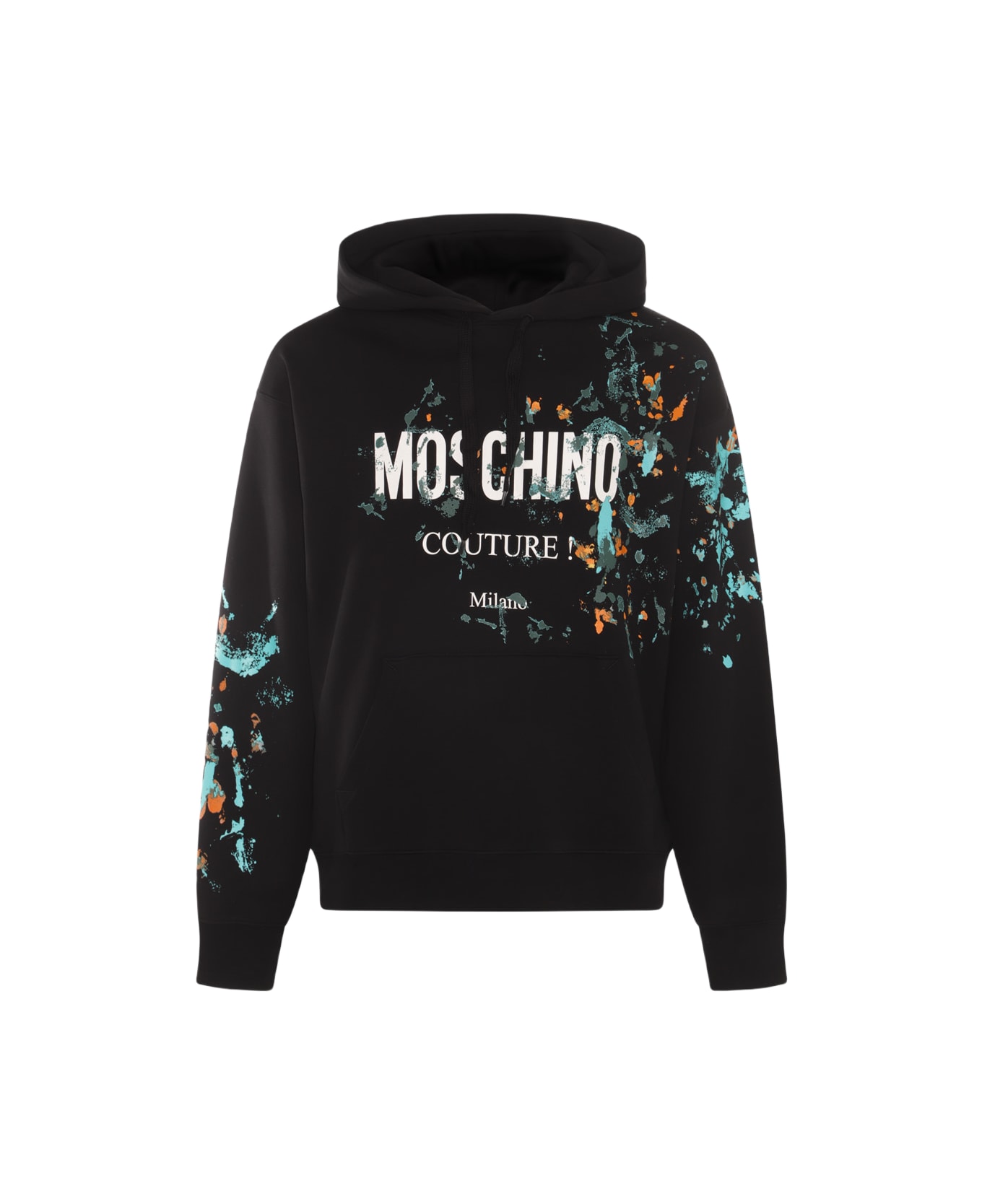 Moschino Black Cotton Sweatshirt - Black