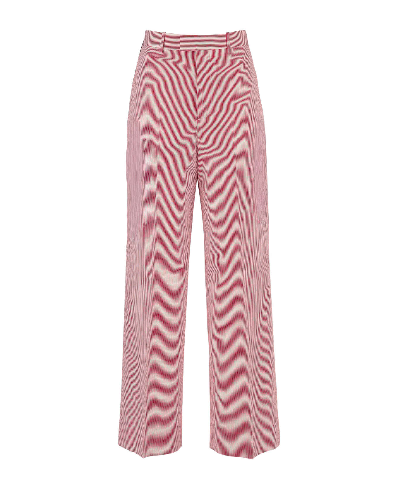 Armarium Juno Cotton Striped Trousers - Red ボトムス