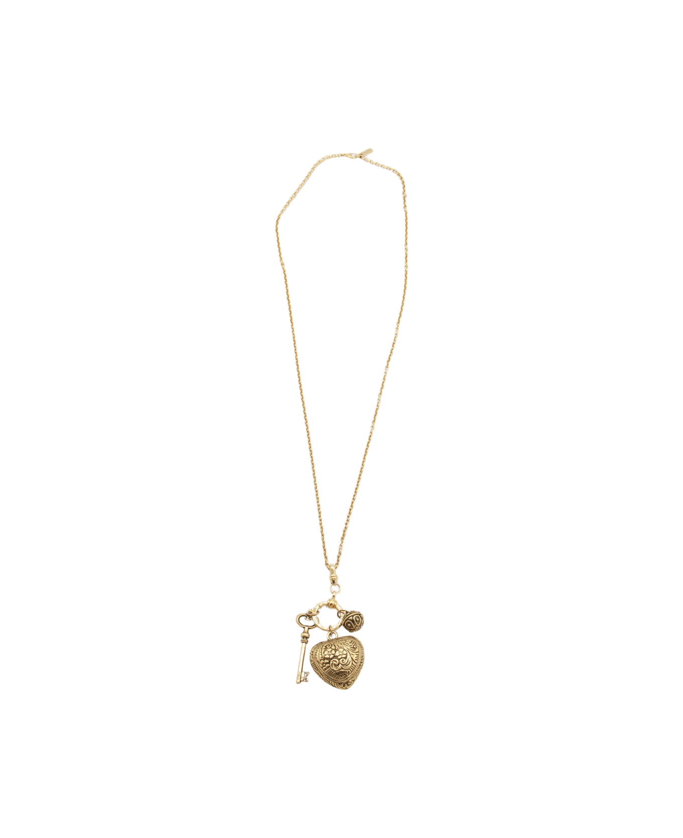 Chloé Gold Tone Metal Necklace - VINTAGE GOLD