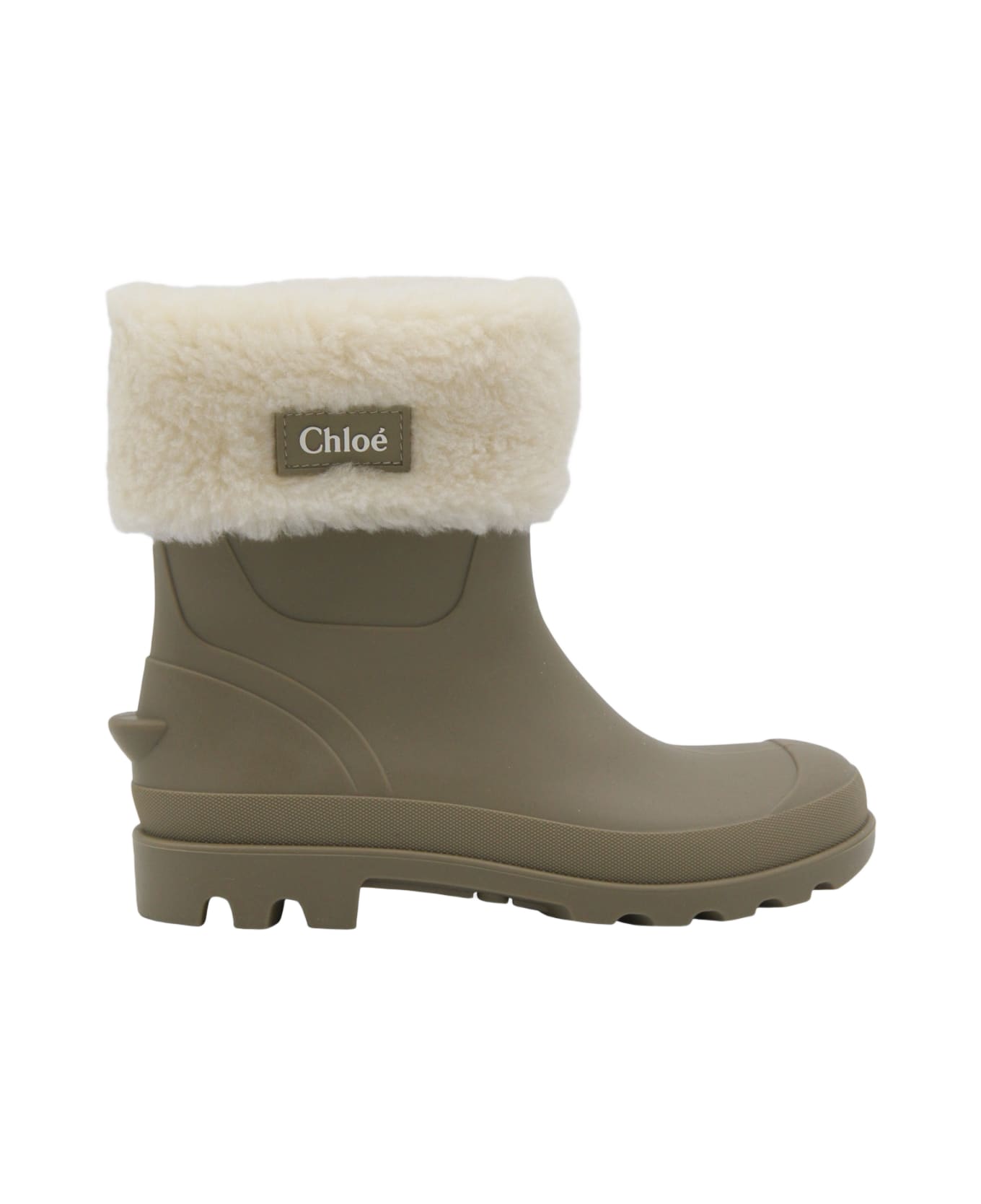 Chloé Dark Green Boots - VETIVER