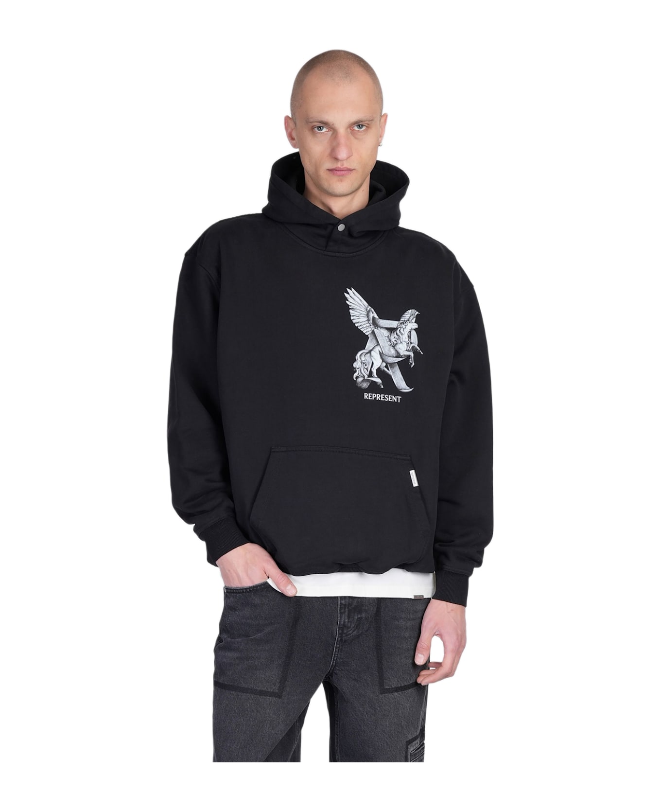 REPRESENT Sweatshirt In Black Cotton - black