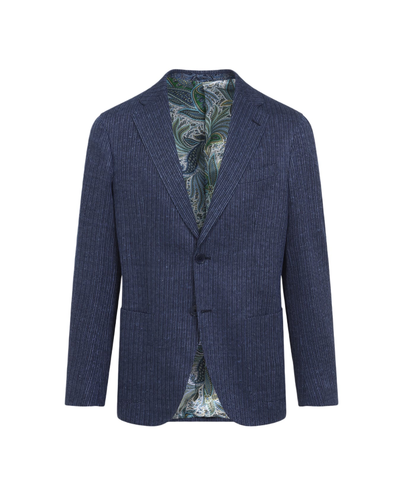Etro Roma Sport W/basting Jacket - Pale Blue