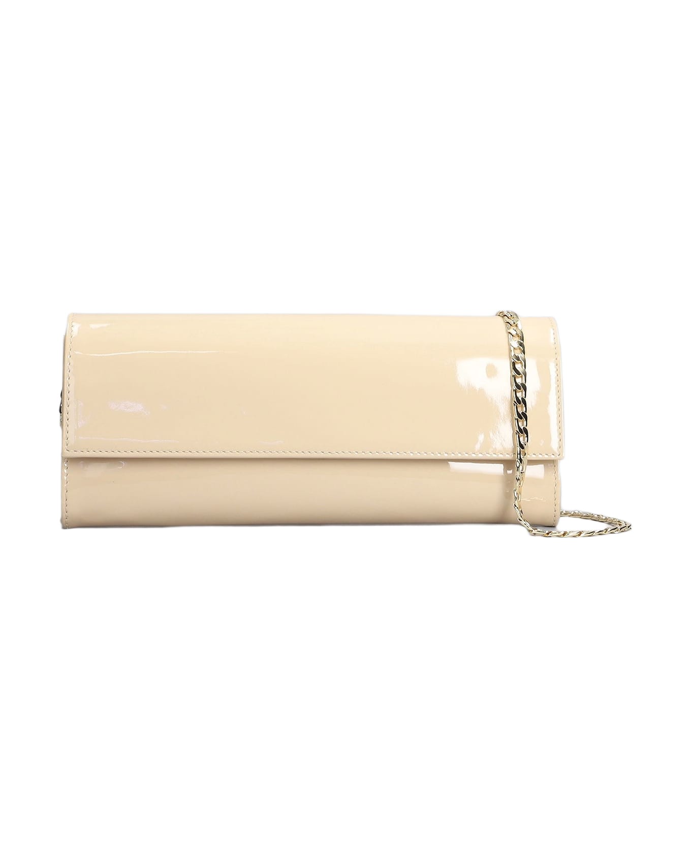 Aldo Castagna Shoulder Bag In Powder Patent Leather - powder