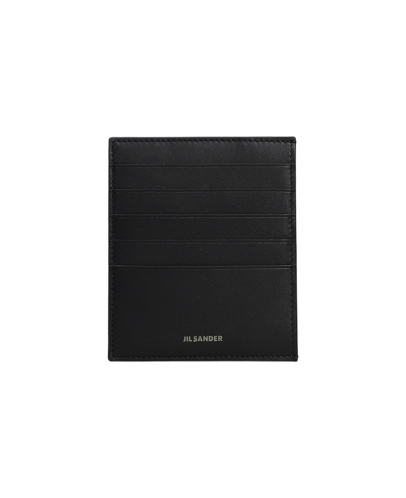 Jil Sander Wallet In Black Leather - black 財布