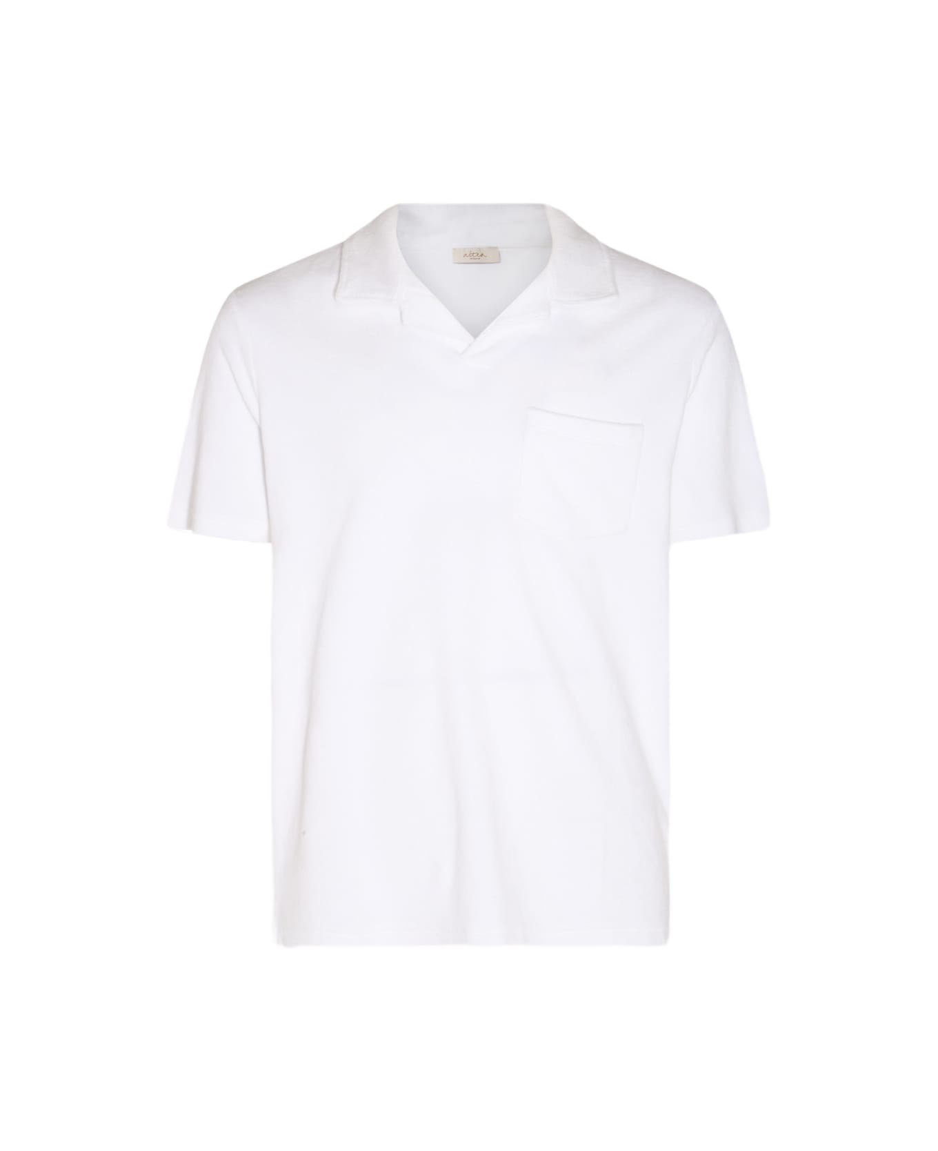 Altea White Cotton Polo Shirt - White ポロシャツ