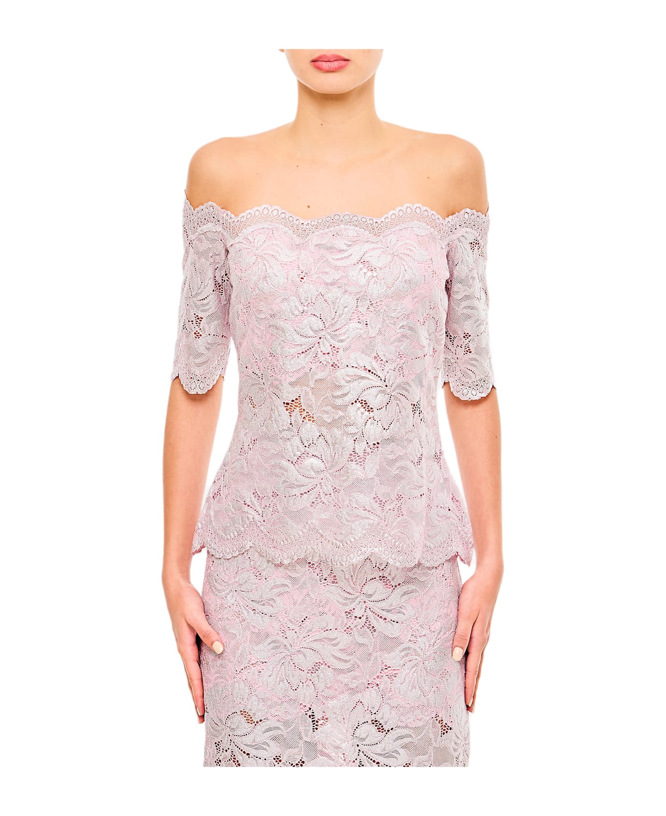 Paco Rabanne Off-the-shoulder Top - Pink