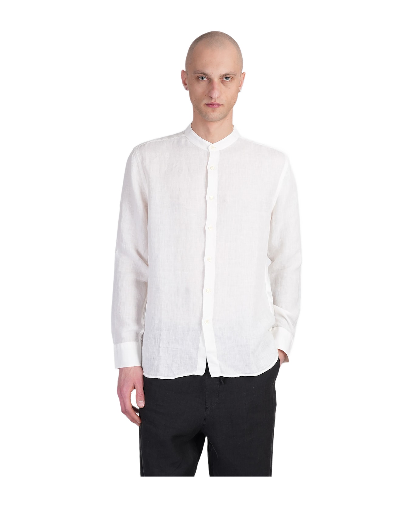 120% Lino Shirt In Beige Linen - beige