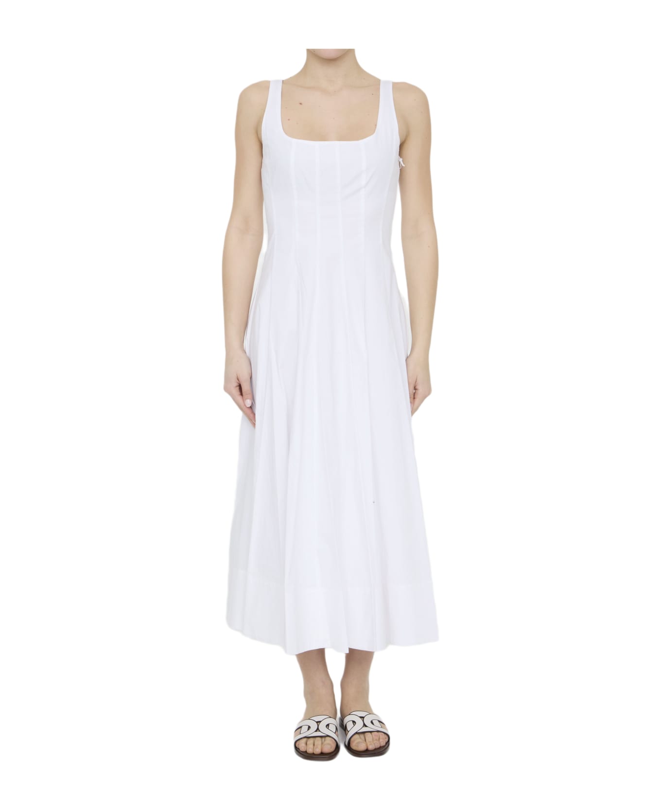 STAUD Wells Dress - WHITE ワンピース＆ドレス