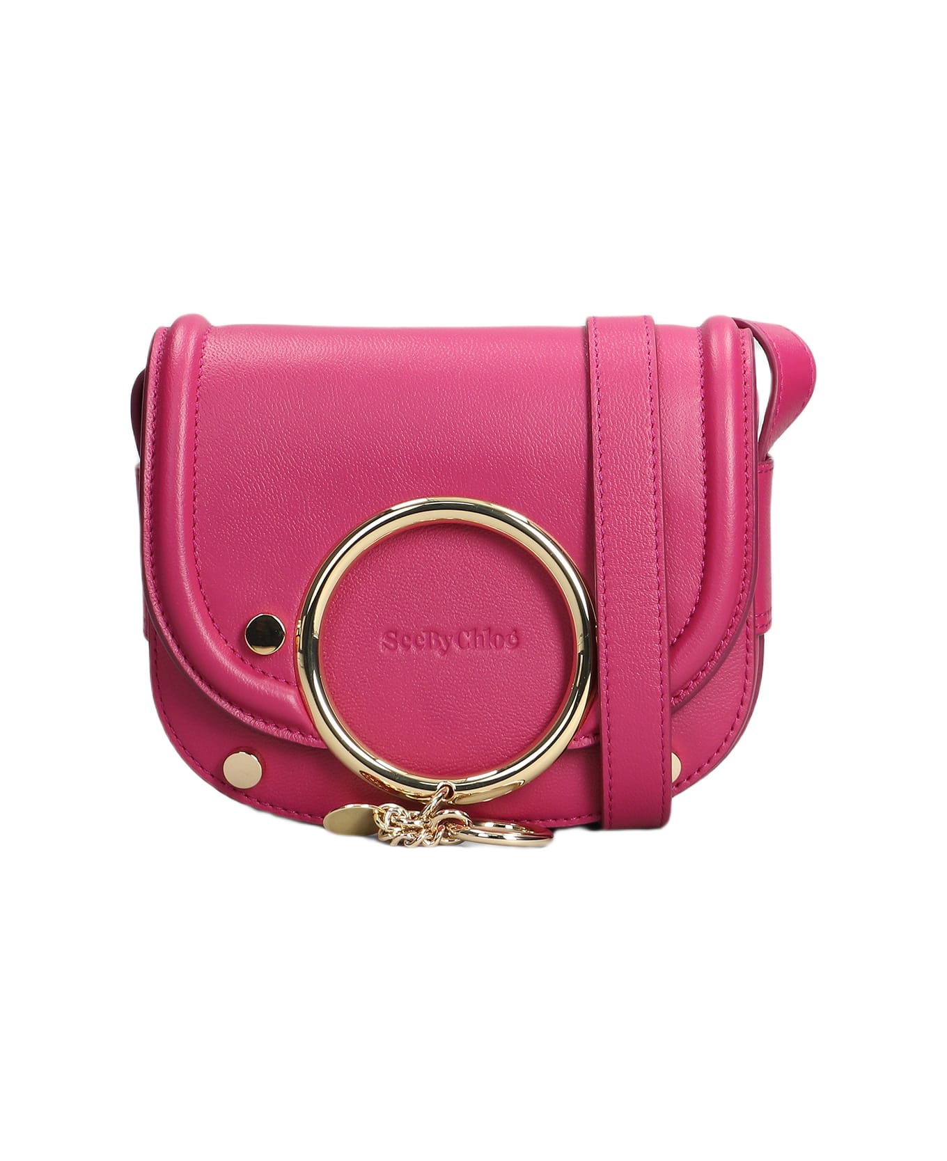 See by Chloé Mara Shoulder Bag In Fuxia Leather - fuxia