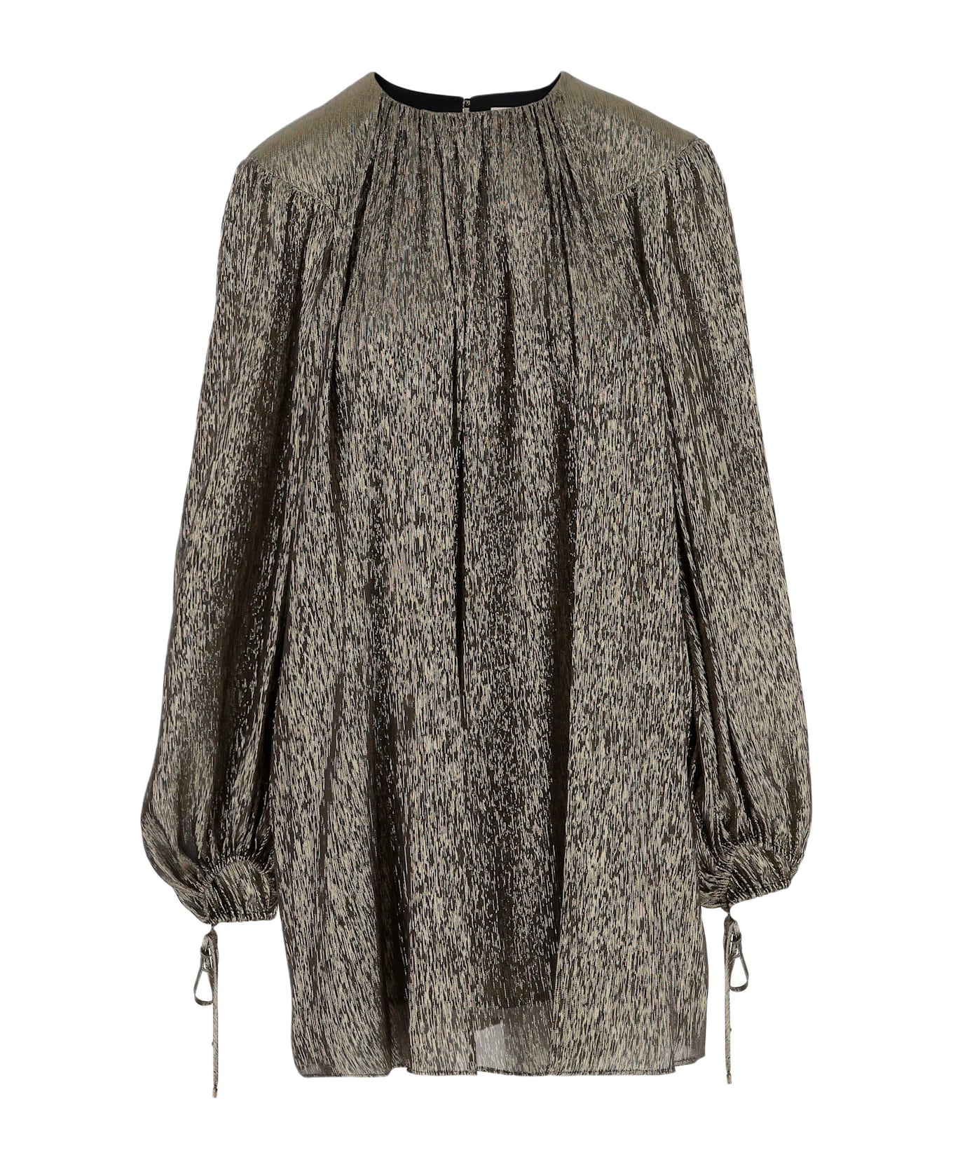 Chloé Silk Crepon Mini Dress - Black