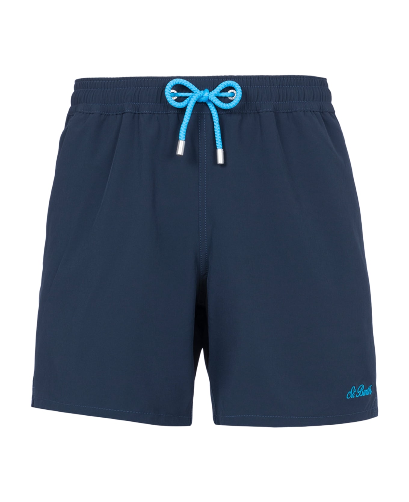 MC2 Saint Barth Man Blue Comfort Swim Shorts - BLUE