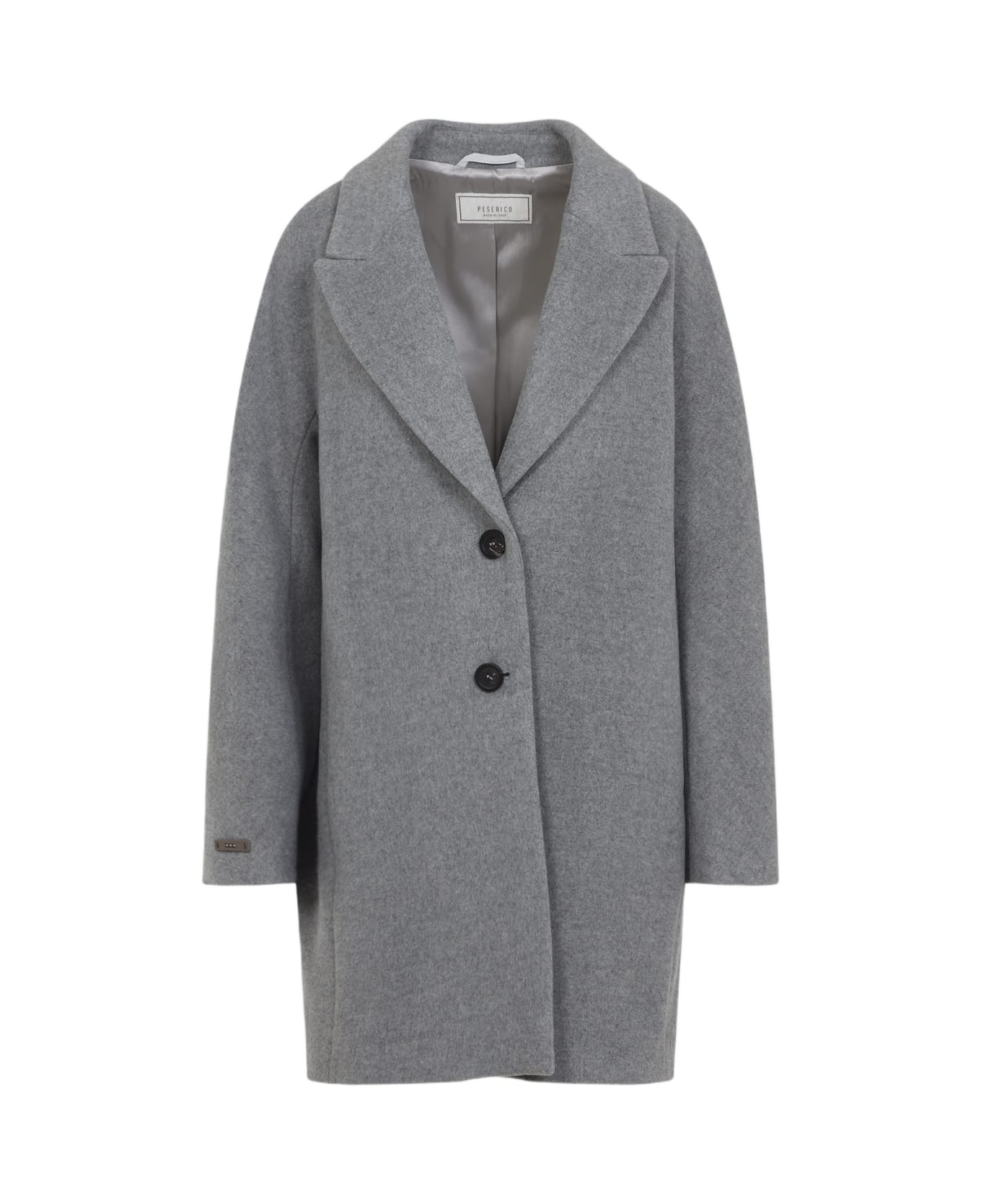 Peserico Cocoon Coat - Grigio Pietra