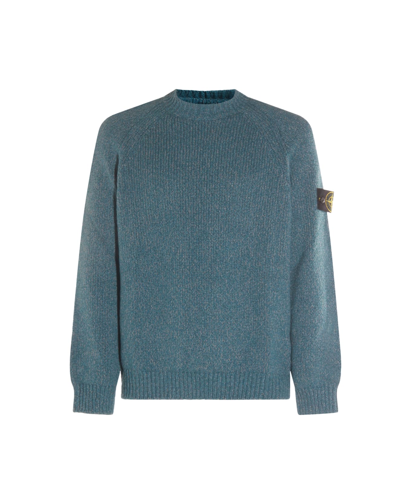 Stone Island Light Blue Wool Knitwear - Blue