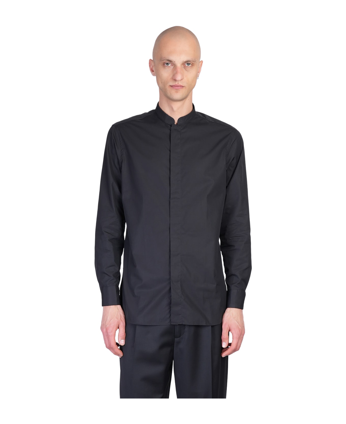 Lardini Shirt In Black Cotton - black