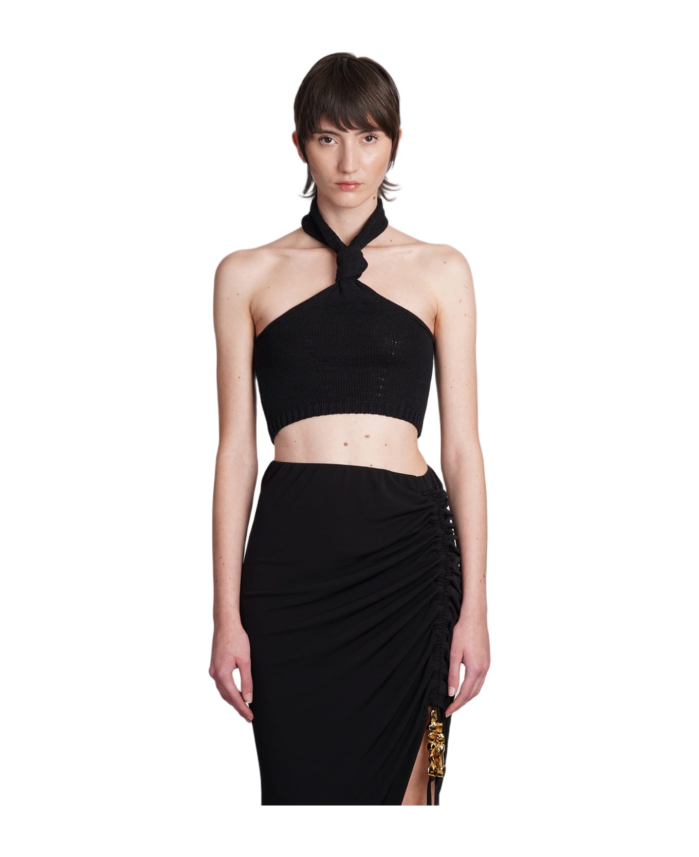 Cult Gaia Icarus Skirt In Black Viscose - black