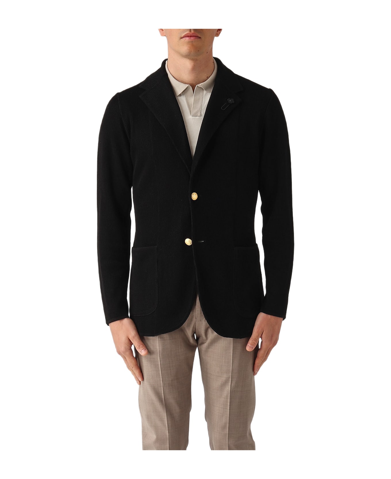 Lardini Giacca Maglia Jacket - NERO