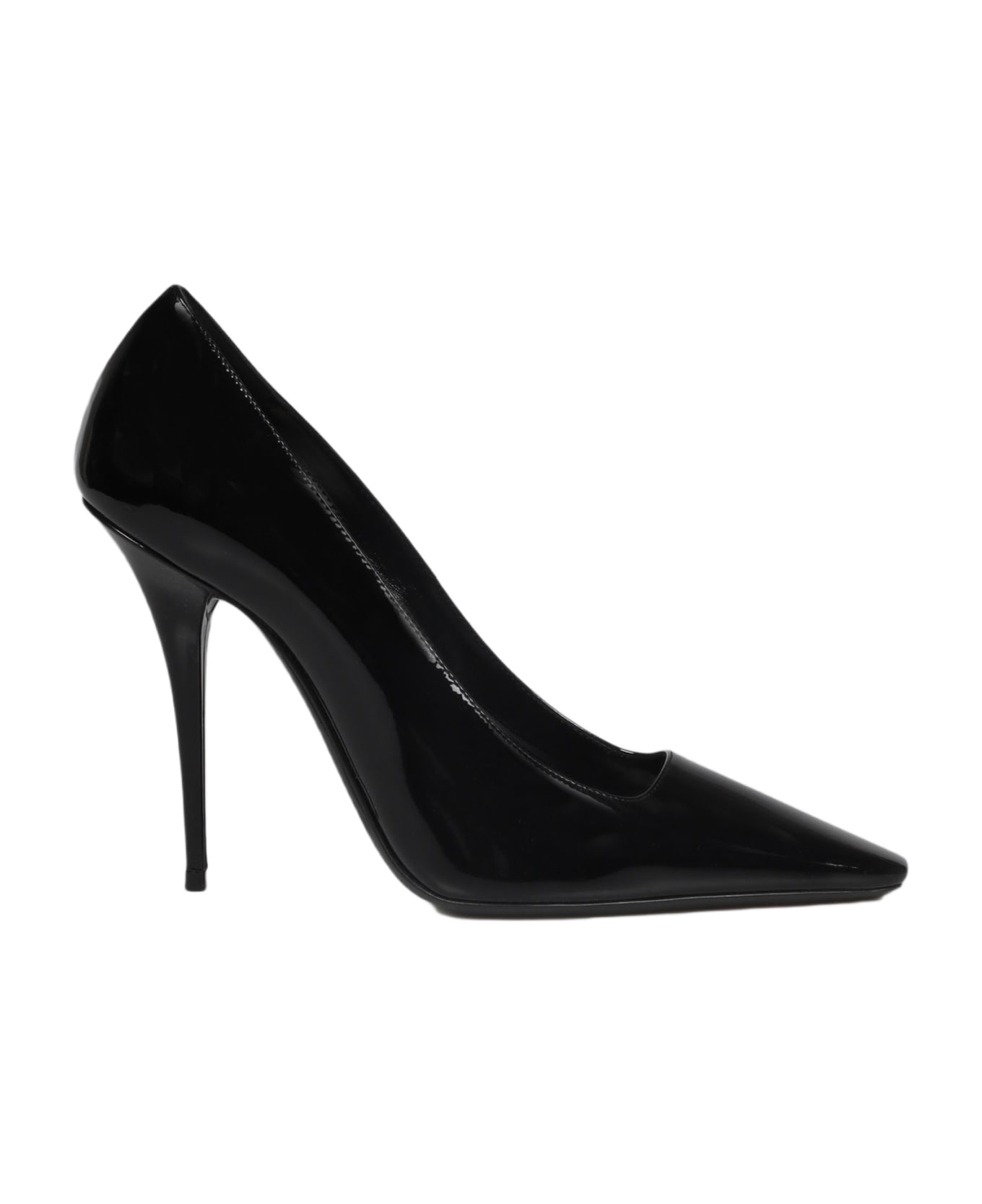 Saint Laurent Blade Pumps In Patent Leather - Black