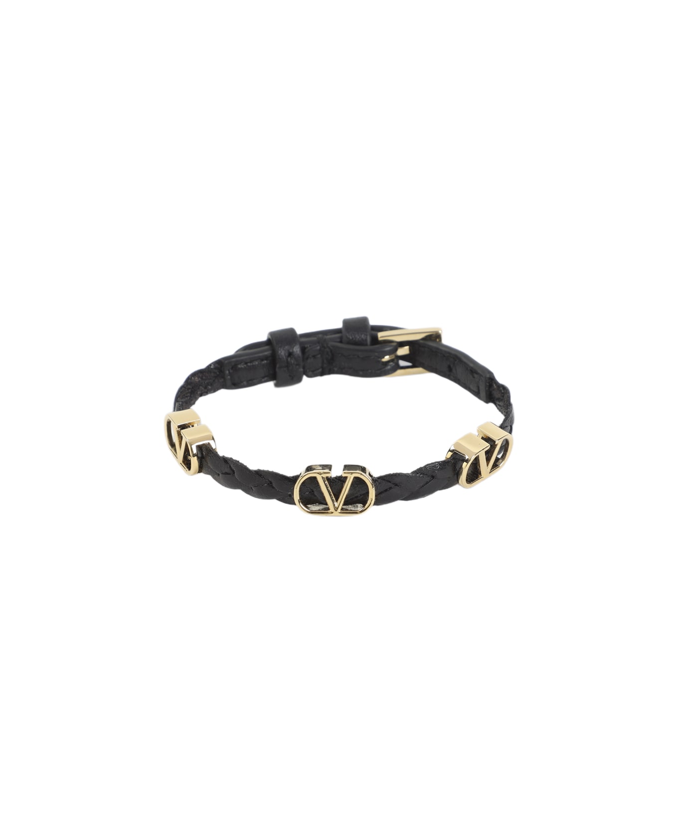 Valentino Garavani Leather Bracelet - No Nero