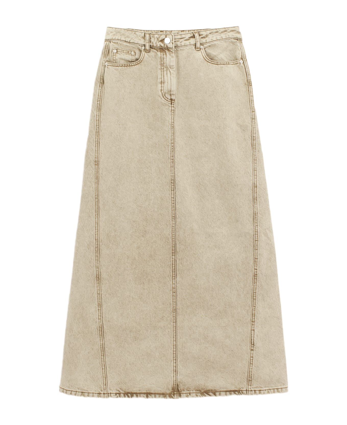REMAIN Birger Christensen Maxi Denim Skirt - beige スカート