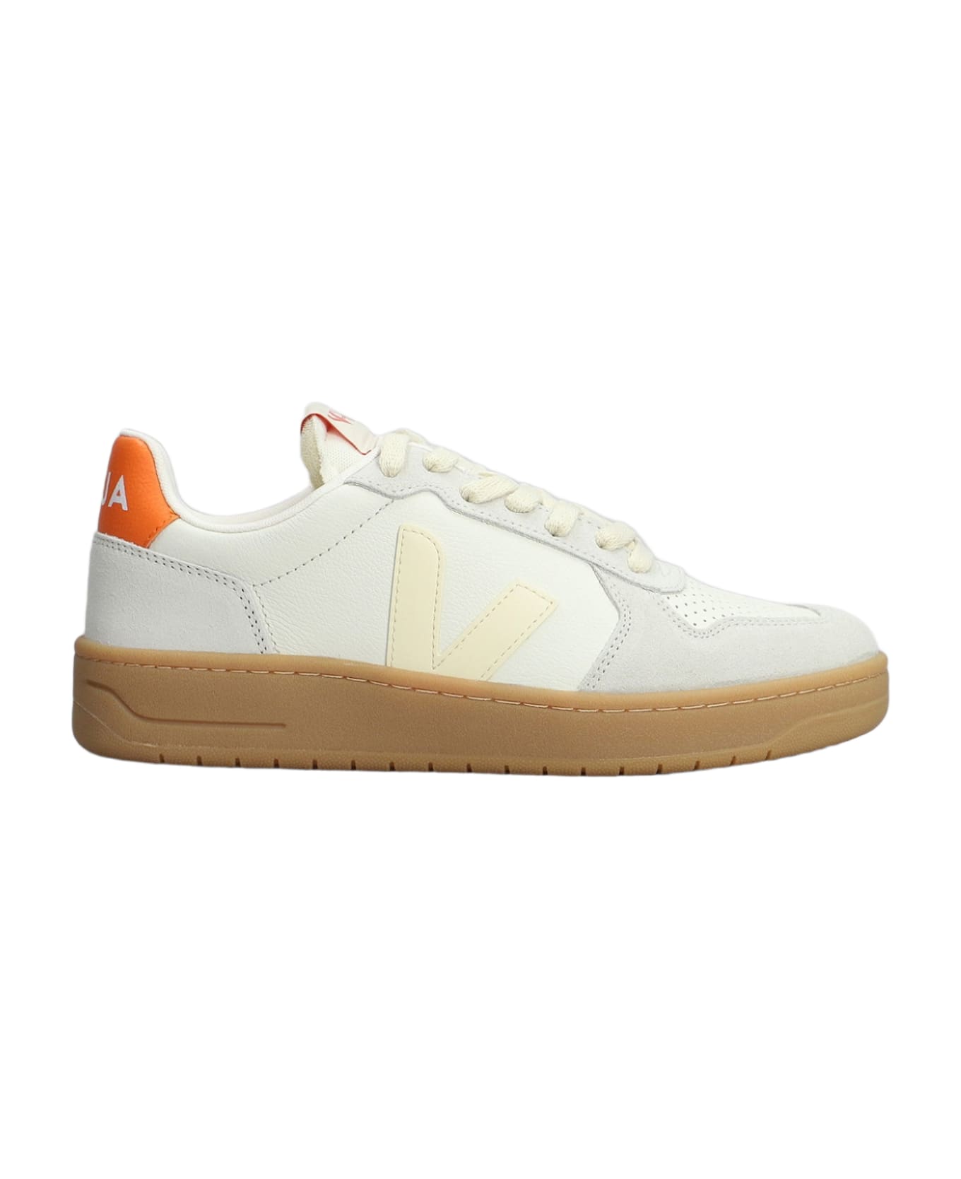 Veja V-82 Sneakers In White Suede And Leather - white