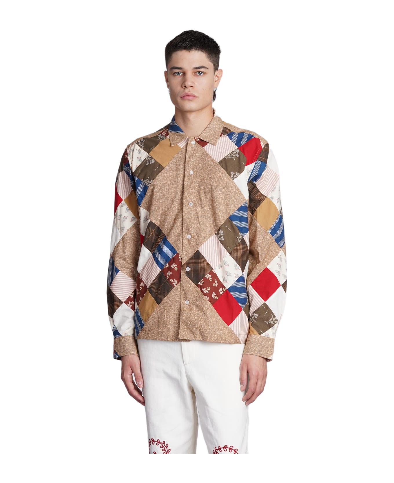 Bode Shirt In Brown Cotton - brown