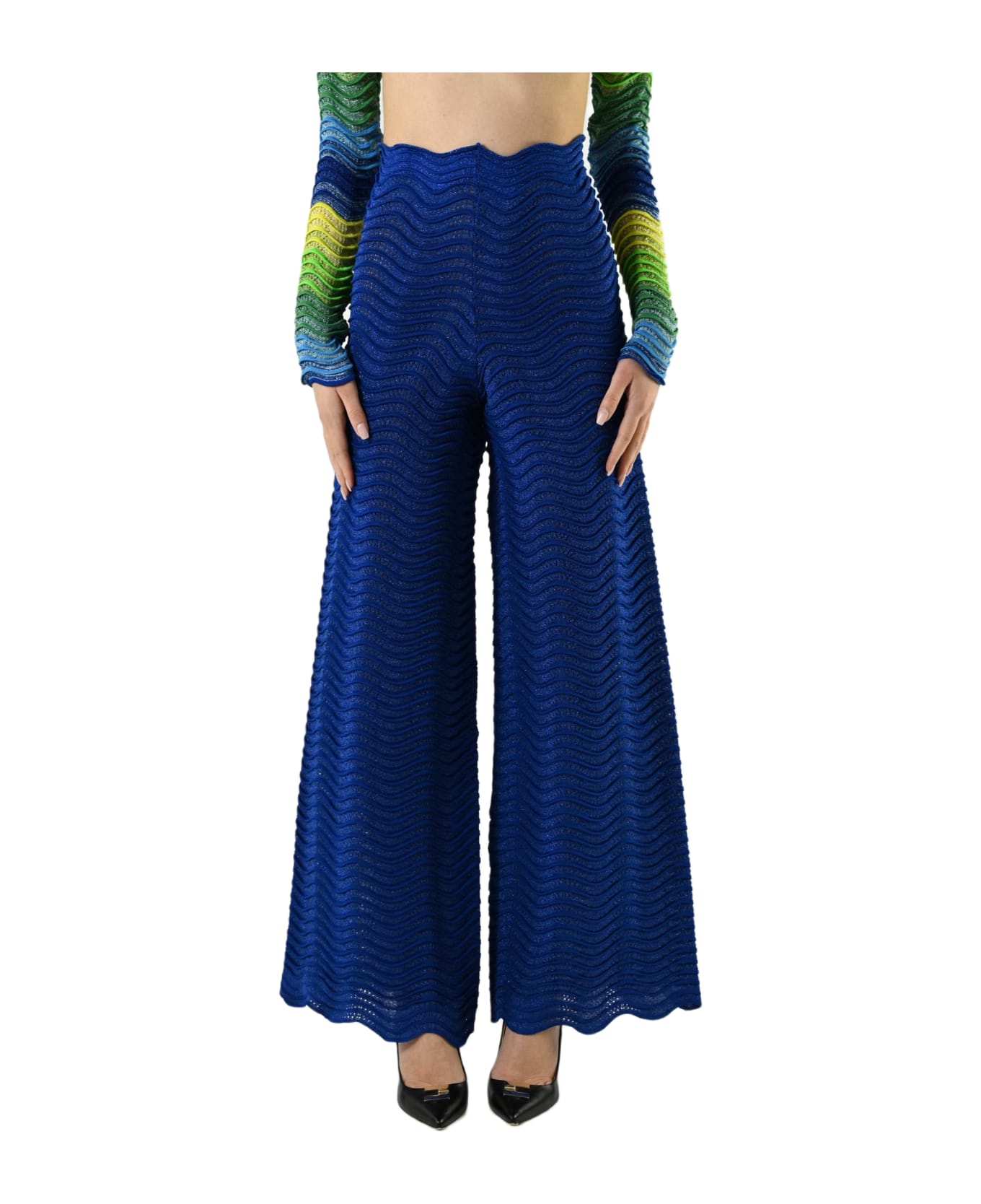 Circus Hotel Wave Motif Trousers - Sport