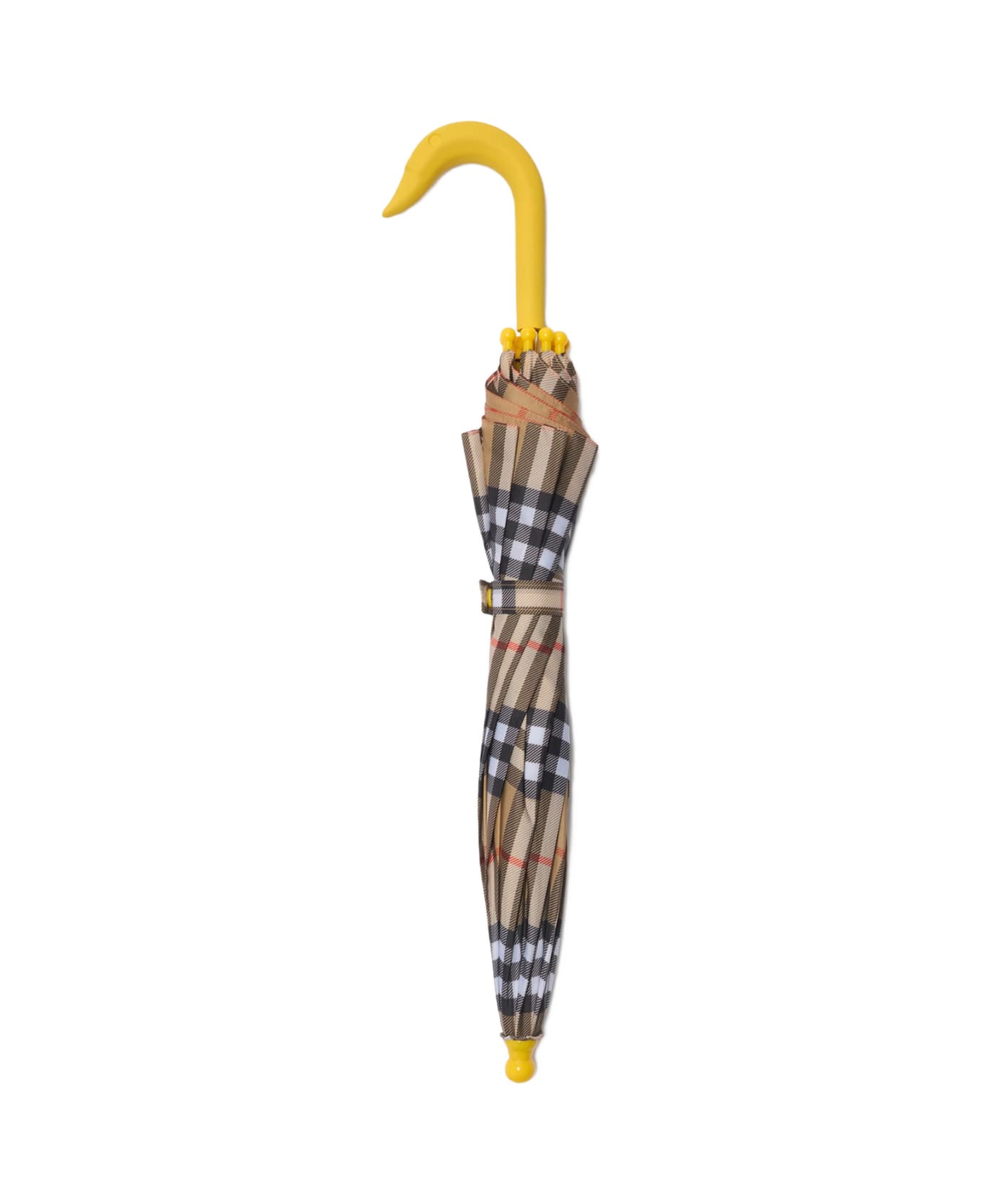 Burberry Check Umbrella - Red