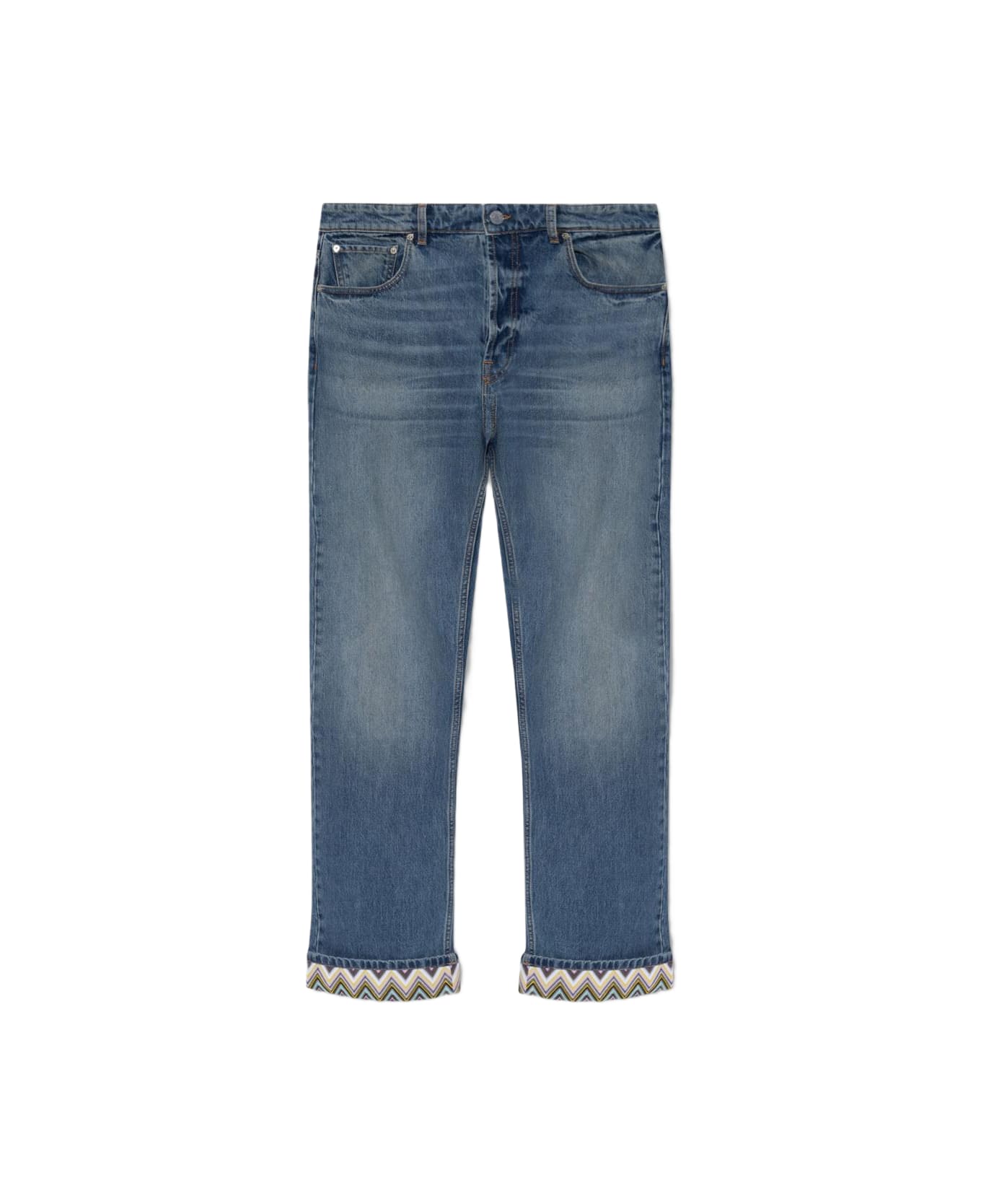 Missoni Jeans With Straight Legs - Azzurro