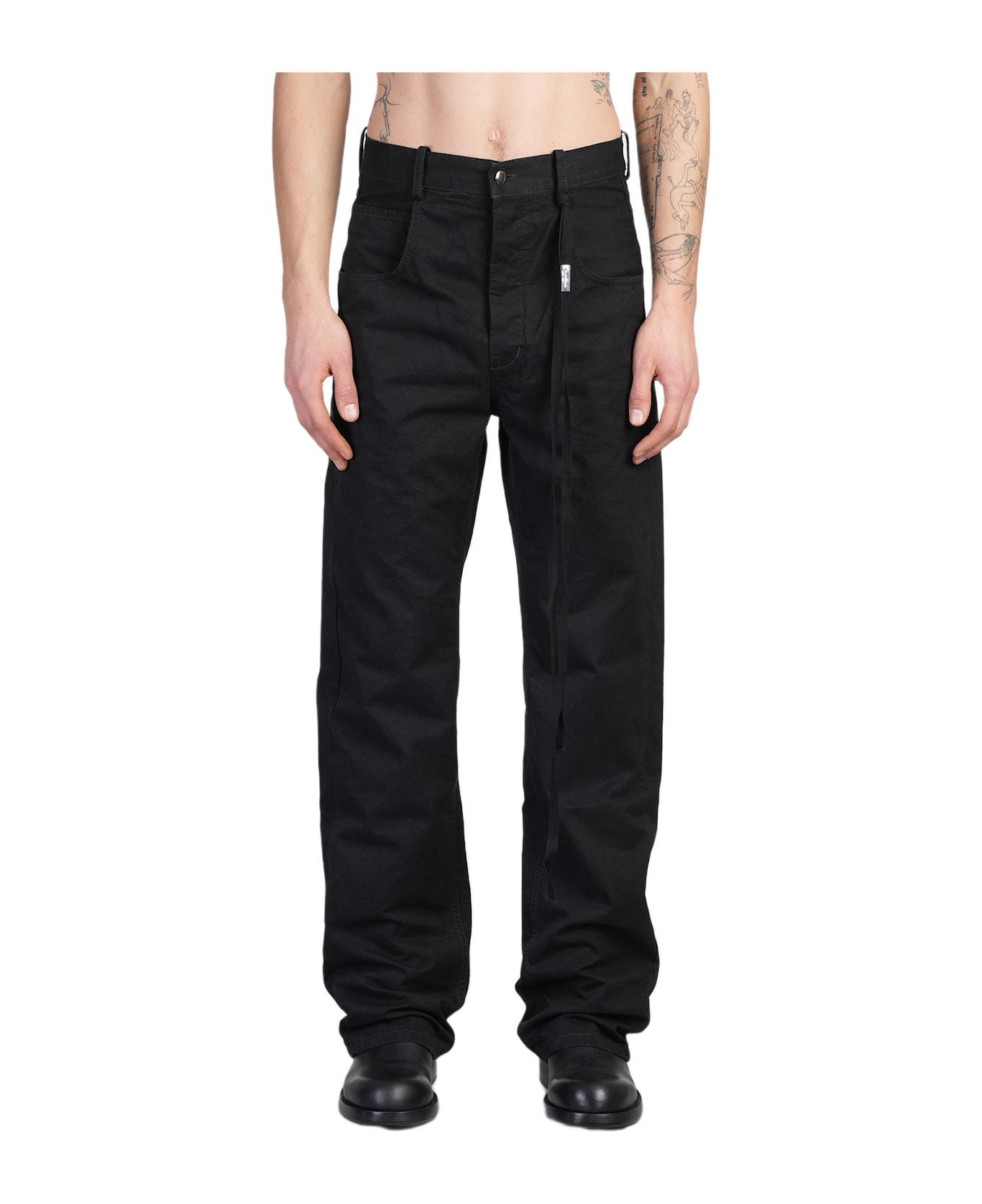 Ann Demeulemeester Ronald Pants In Black Cotton - black