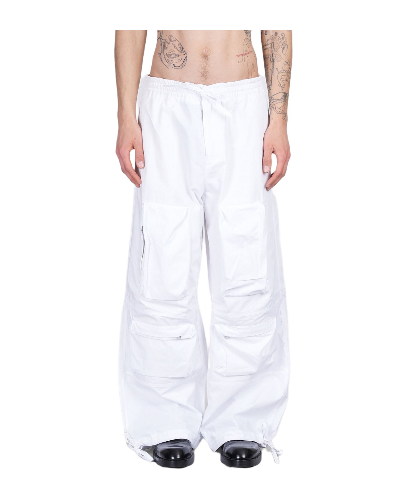 OAMC Pants In White Cotton - white